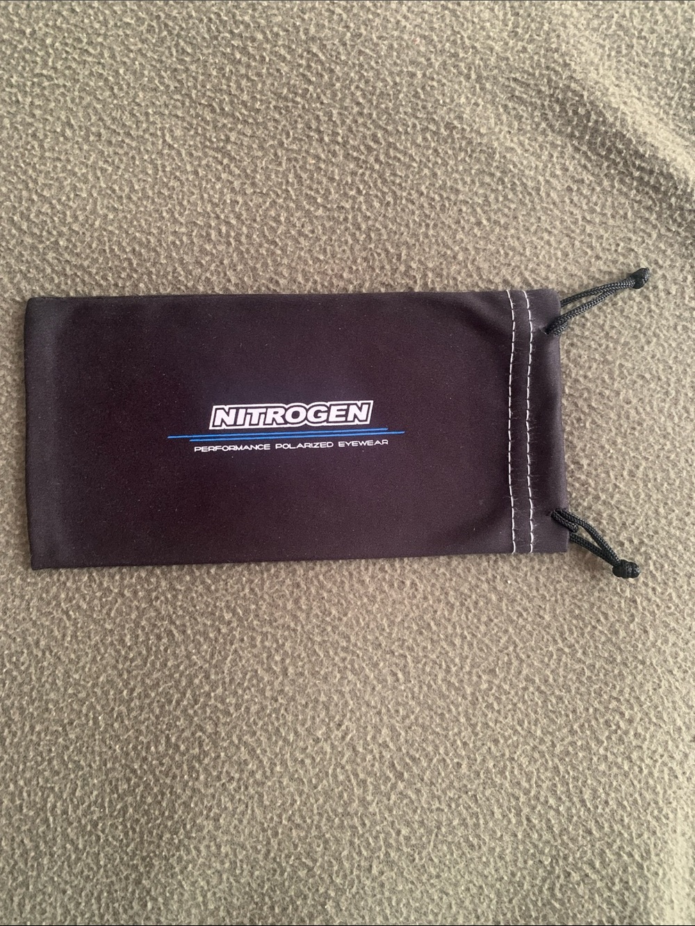NWOT Nitrogen Polarized black sunglasses with strap. - Picture 6 of 7